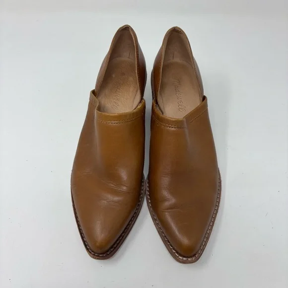 Madewell The Brady Low Cut Leather Booties English Saddle Size 6 - Picture 8 of 14